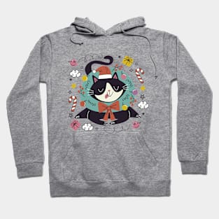 Meowy Christmas Cat Hoodie